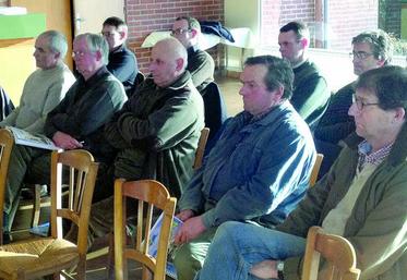 Les participants à l'assemblée cantonale de Nouvion.