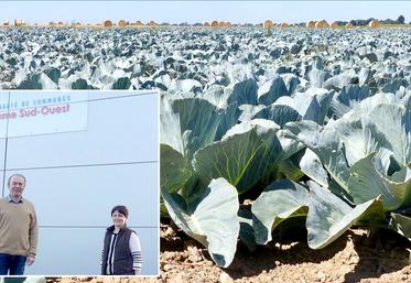 Les productions ne manquent pas dans le territoire de la CC2SO. Les équipes (ici Alain Defosse, président,  et Delphine Damay, en charge du PAT), misent sur le plan alimentaire pour booster la consommation de produits locaux, levier du «bien manger». 