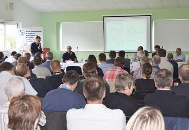 Devant une centaine de personnes, Olivier Gaffet, délégué national, et Damien Lacombe, président de Sodiaal Union, ont  présenté les grandes orientations de la coopérative.