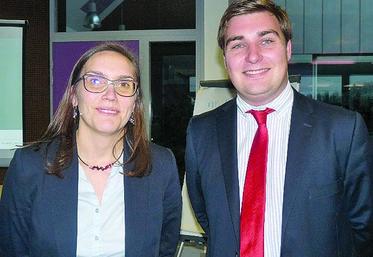 Fanny Colzy (à gauche) et Julien de Konick (à droite) ont animé la journée technique de CERfrance consacrée au système pommes de terre.