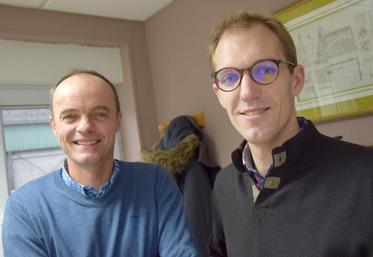 De gauche à droite : Pierre Delignières, président de Sana Terra, et Jean-François Florin, directeur de la coopérative.