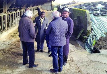 La délégation congolaise en visite dans une exploitation de la région.