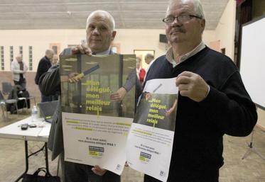 Patrick Jacob et Jean-Louis Dutote battent le rappel pour une mobilisation des électeurs et des délégués qui participent à une meilleure participation aux élections MSA en Picardie.