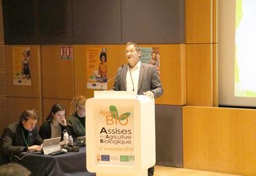 Gérard Michault, président de l’Agence Bio, le 27 novembre, en ouverture des Assises de la Bio.