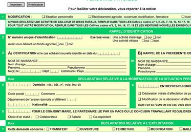 Si vous êtes exploitant et que vous vous mettez en société, vous devez souscrire l’imprimé P2 auprès du CFE pour opter 
à la TVA bailleur.