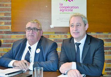 De g. à dr., Jean-Jacques Prévost, président de Cap Seine, et Patrick Aps, directeur de Cap Seine.