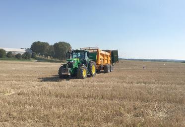 Épandage digestat.