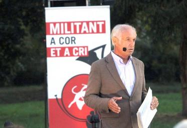 Pierre de Roüalle lors de sa rencontre avec les veneurs et amis de la vénerie de Picardie, le 4 septembre dernier, dans l’Oise.