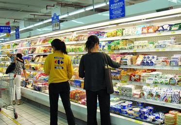 Bien que les Chinois ne consomment traditionnellement pas de produits laitiers, le marché progresse vite.