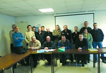 Les éleveurs de l'association charolaise Nord Pas de Calais Picardie.