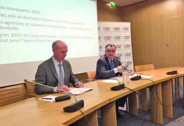 Pascal Viné, délégué général de Coop de France, et Michel Prugue, président de Coop de France.