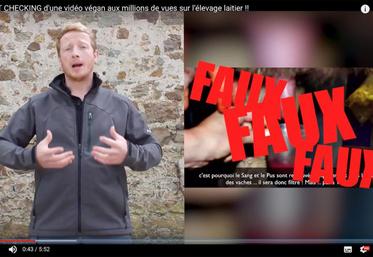 Étienne Fourmont utilise la plateforme Youtube et les réseaux sociaux, dont Twitter, pour rétablir des vérités 
sur l’agriculture quand elle est dénigrée.