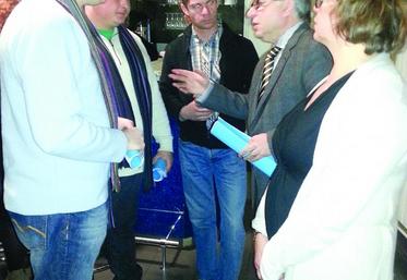 La délégation des JA de Picardie avec le président Gewerc 
et la vice-présidente Mme Ferreira.