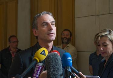 Thierry Roquefeuil à la sortie de la réunion de la filière lait le 24 juillet.