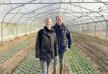 Claire Lefèvre et son frère Maxime.