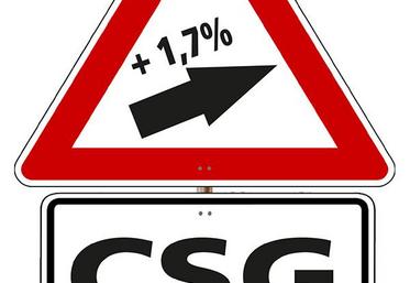 A compter du 1er janvier 2018, la CSG est relevée de 1,7 %.