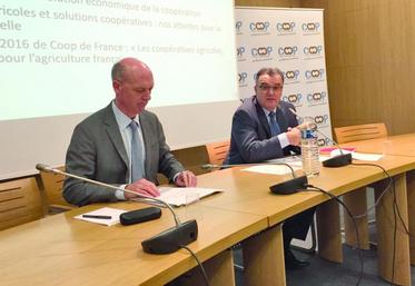 Pascal Viné, délégué général de Coop de France, et Michel Prugue, président de Coop de France.