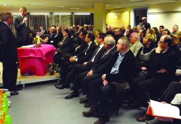 Guy Martel, président de la Fédération des MFR Nord-Picardie, s’adresse aux nombreux partenaires.