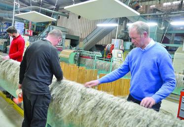 Teillage : baisse de la cadence cette année liée à la qualité moindre des lins récoltés.