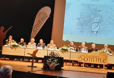 Yves Butel, président de la fédération des chasseurs de la Somme et une partie d’un conseil d’administration quelque peu renouvelé pour un nouveau mandat de six ans. 