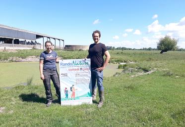 Justine Duhameaux et Alexandre Loye sont voisins et vont accueillir le départ  de la deuxième de la Rando Nature, le 11 juin prochain