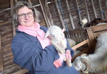 Claire Beller s’est lancée dans l’élevage de brebis de race Basco-béarnaise en avril 2017.