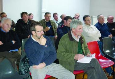 Une vingtaine d'agriculteurs ont participé à l'assemblée de Rue.
