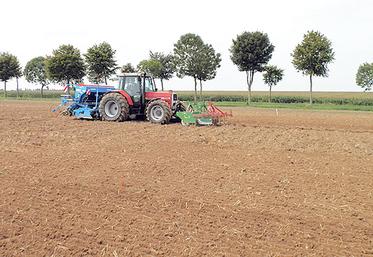 «Au moment du semis, le sol doit être bien réappuyé de manière à poser la graine sur un sol ferme et non soufflé», conseille Denis Burlaud,  responsable technique de l’activité production lin et graines de la coopérative Lin 2000.