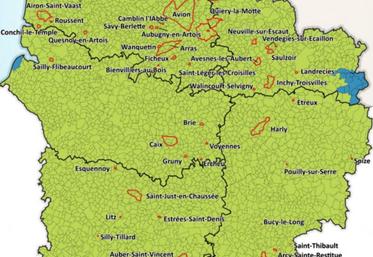 Figure 1 : les zonages en Hauts-de-France.