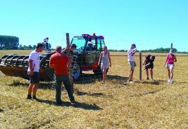 Derniers préparatifs sur le site.