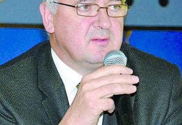 Olivier Brasset au cours d'une intervention en assemblée générale de la coopérative.