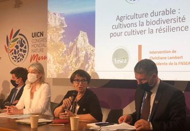 Christiane Lambert et congrès UICN