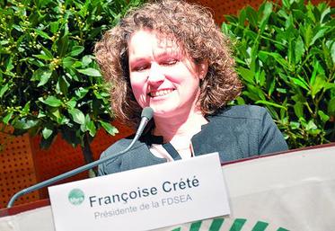 Françoise Crété, présidente de la FDSEA 80 : «Les doutes, les difficultés et l’adversité sont des composantes de nos métiers, mais la passion et la foi tout autant.»