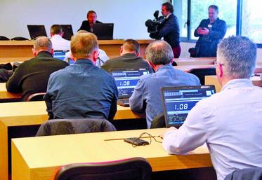 Au marché du porc de Plérin, le cours du porc n’a plus dépassé les 1,10 euro depuis bien longtemps.