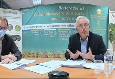 Emmanuel Pigeon et Dominique Fiévez lors d’une assemblée générale qui s’est tenue le 19 novembre en visio compte tenu du contexte sanitaire.