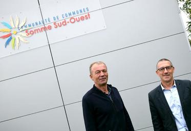 De gauche à droite : Alain Desfosses, président de la CC2SO et François Froidure, chargé de développement économique.