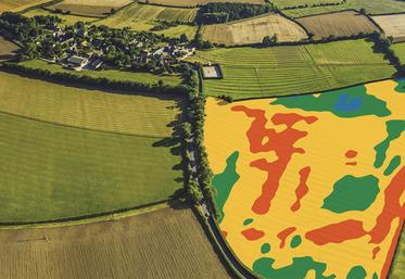 Carte de préconisations : l’outil capitalise des images brutes en entrée et sortie d’hiver directement via des images satellites. Il obtient ainsi une biomasse  et calcul la dose d’azote déjà absorbée.