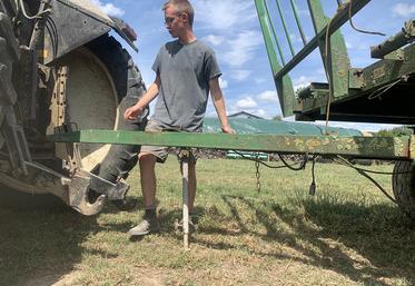 Antoine Bruniaux a reçu le prix jeune du concours Trucs et astuces avec ce pied de plateau réglable. Une invention parmi d’autres, qui le motivent au quotidien. 