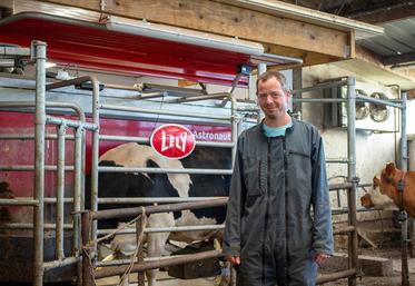 Valentin Crimet a pensé l'installation pour poursuivre le pâturage.