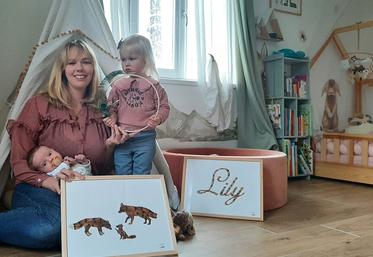 Avec son atelier «Les Plumes de Lily», Manon Daux concilie vie de famille, passion pour la chasse et activité professionnelle.