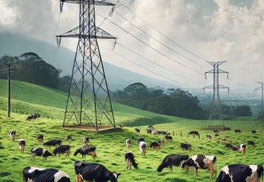 lignes électriques élevage perturbations RTE