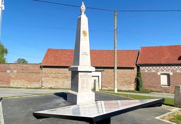 À Échelle-Saint-Aurin, près de Roye, la Région Hauts-de-France a soutenu le projet de relocalisation et de restauration du monument à hauteur de 5 000 €. 