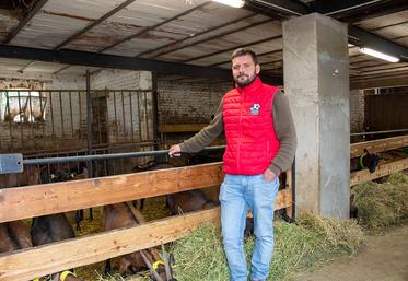 Geoffrey Molet, éleveurs caprins à St-Martin-Rivière (02).