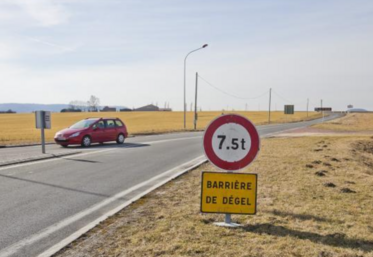 barrières de dégel dans l'Aisne 