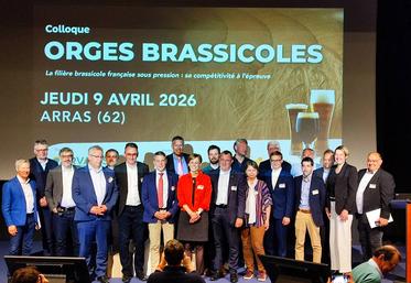 Les intervenants au colloque orges brassicoles organisé par Arvalis qui s’est tenu  à Arras le 9 avril dernier. 