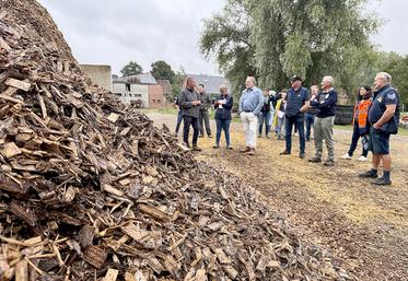 Donner une valeur économique à la haie incite à la conserver et à en replanter. Ici, le bois déchiqueté alimente une chaudière biomasse et sert de litière. 