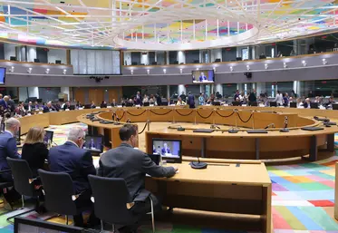 Salle du Conseil des ministres de l'UE à Bruxelles