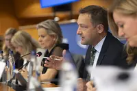 Christophe Hansen, commissaire européen à l'Agriculture, au Parlement européen