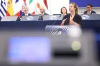 L'eurodéputée Anna Strolenberg, corapporteur de la résolution sur le biocontrôle