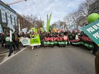Manifestation d'agriculteurs à Bruxelles le 18 décembre